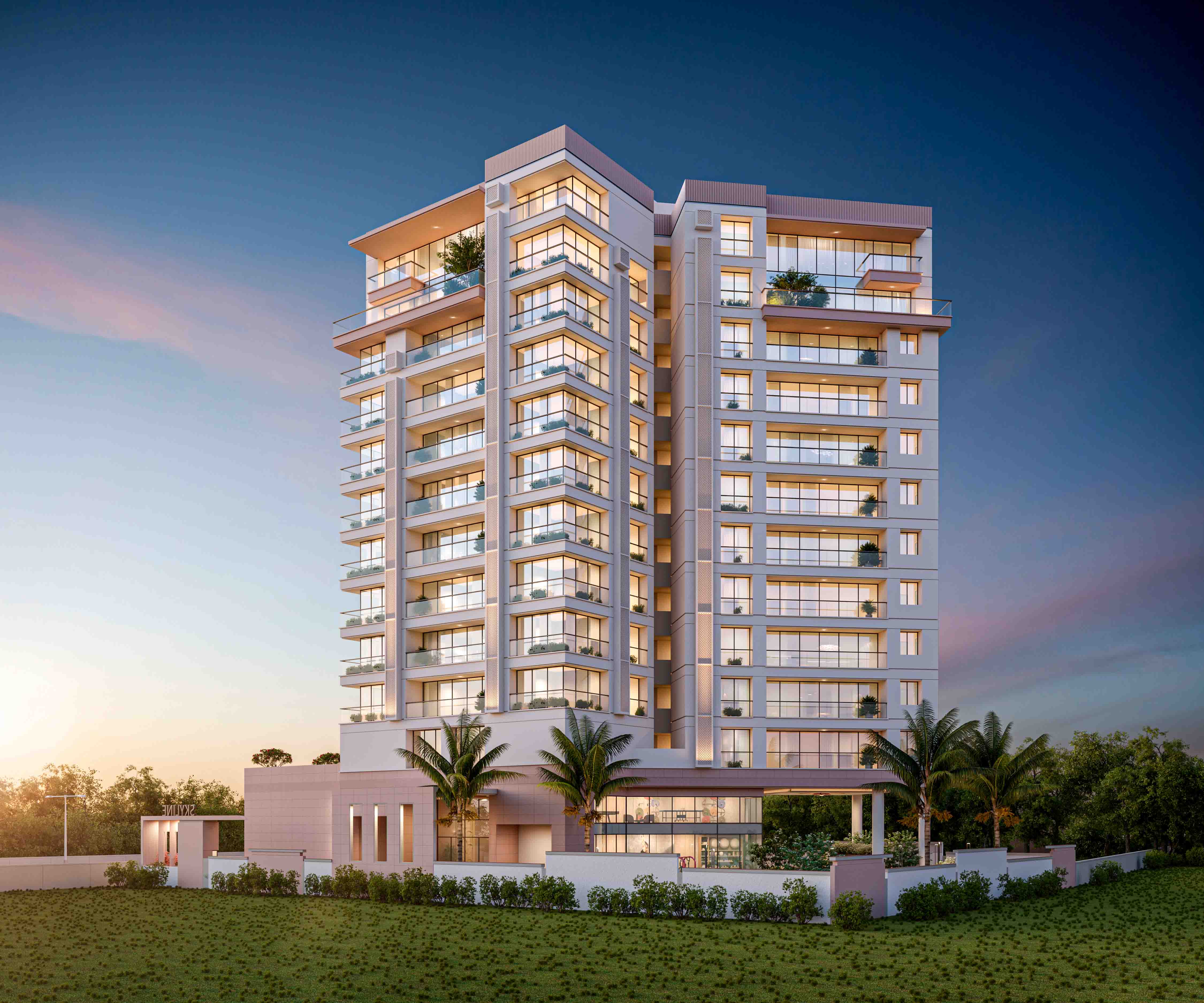 Skyline facade